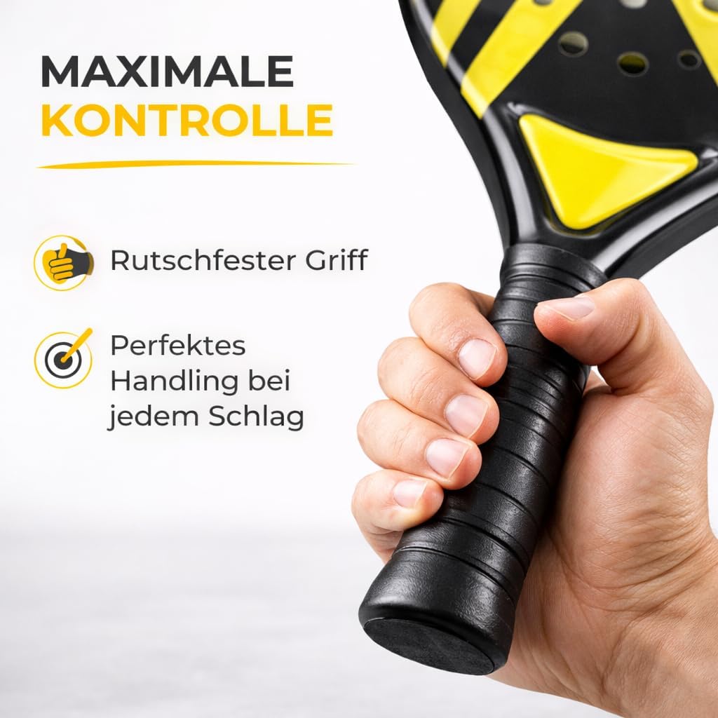 Padel Schläger Set mit Meshtasche – Für Erwachsene Profi Racket | Hochwertige Padelschläger für Anfä
