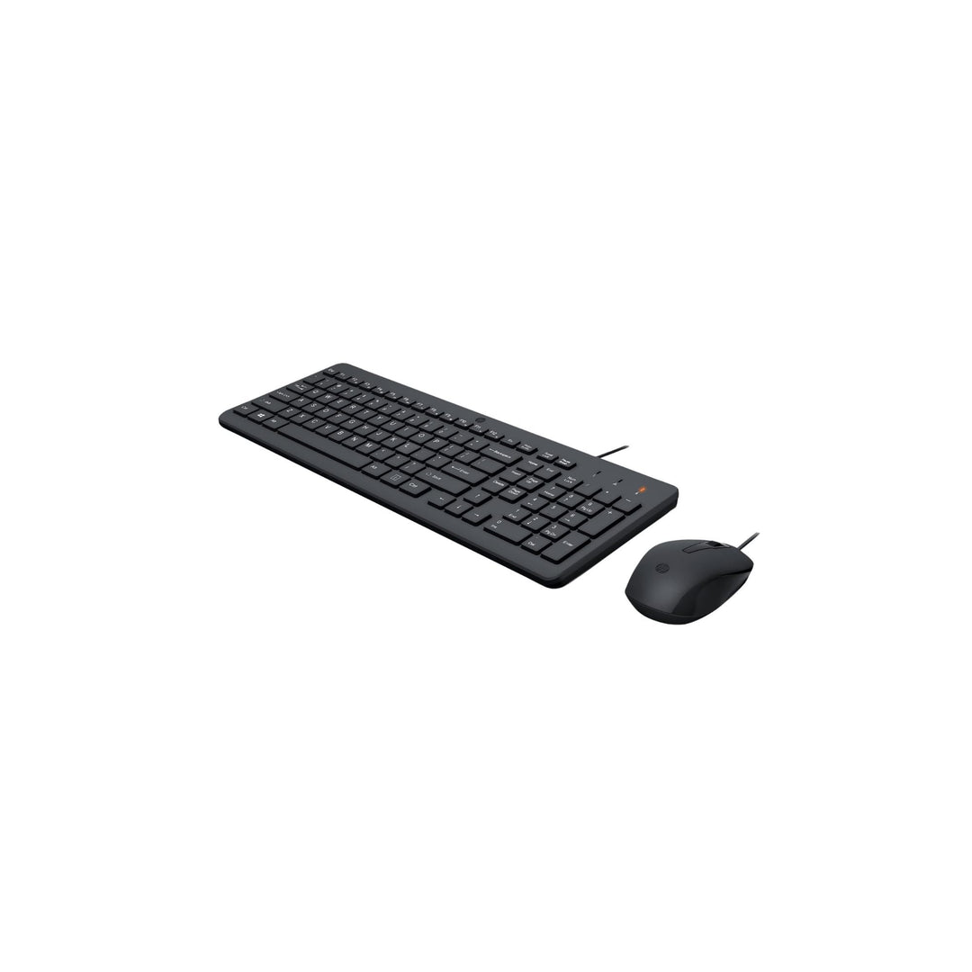 HP 150 Kabelgebundene Maus und Tastatur Combo 1600 DPI, ergonomisch gestaltet und leise Leistung, F1