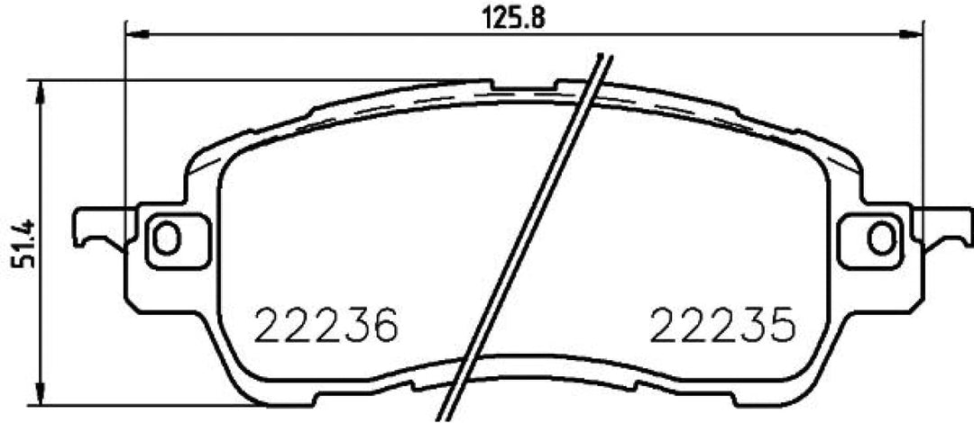 BREMBO P 49 055 Bremsbeläge