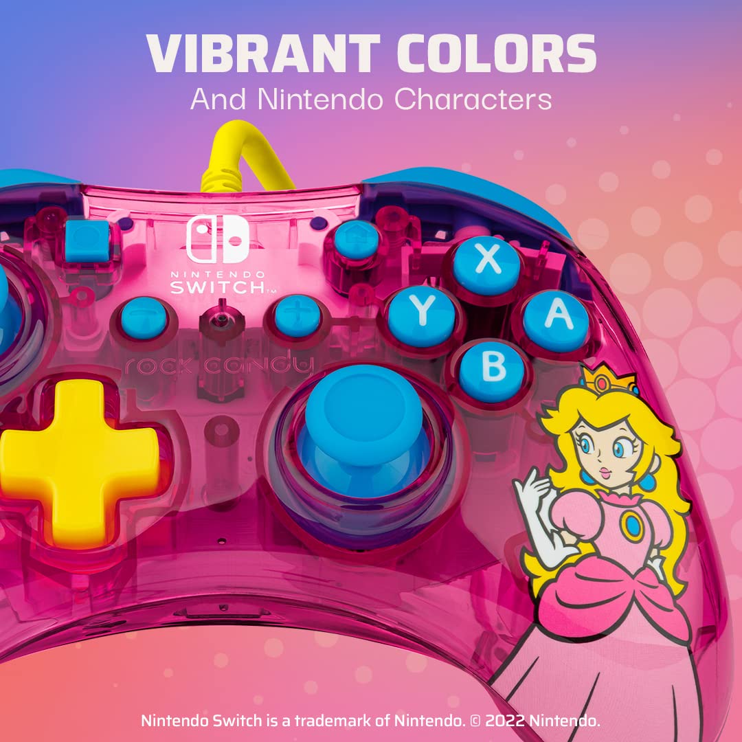 PDP Rock Candy verkabelt Gaming Switch Pro Controller - Official License Nintendo - OLED / Lite Comp