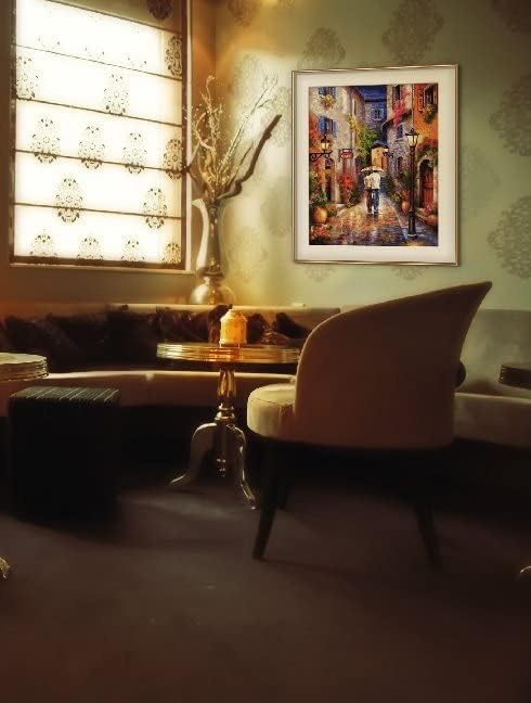 Schipper 609130788 Malen nach Zahlen - Romantische Gasse - Bilder malen für Erwachsene, inklusive Pi