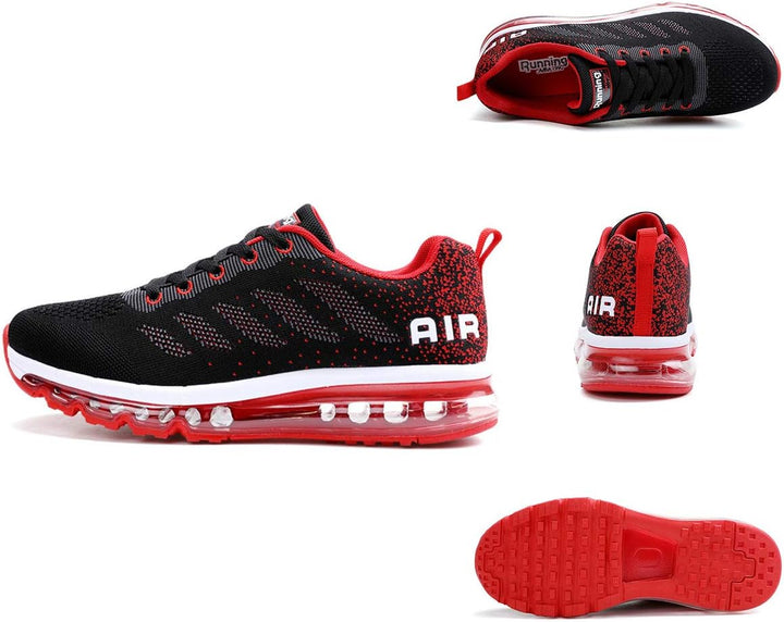 frysen Herren Damen Sportschuhe Laufschuhe mit Luftpolster Turnschuhe Profilsohle Sneakers Leichte S