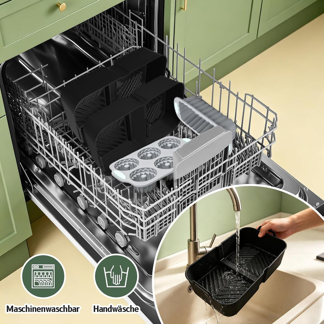 Airfryer Zubehör für Ninja AF500EU Foodi FlexDrawer Dual Zone Ninja Heissluftfritteuse Zubehör mit 1
