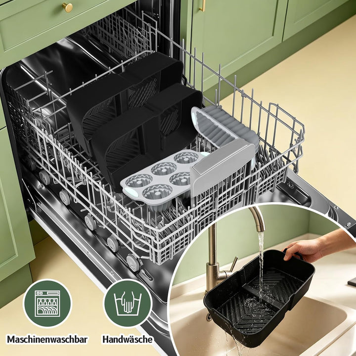 Airfryer Zubehör für Ninja AF500EU Foodi FlexDrawer Dual Zone Ninja Heissluftfritteuse Zubehör mit 1