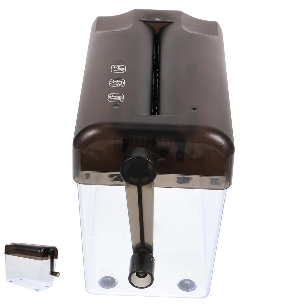 jojofuny Manueller Aktenvernichter Mini Hand Shredder Büro Haushalt Papierzerkleinerer Sicher für Sc