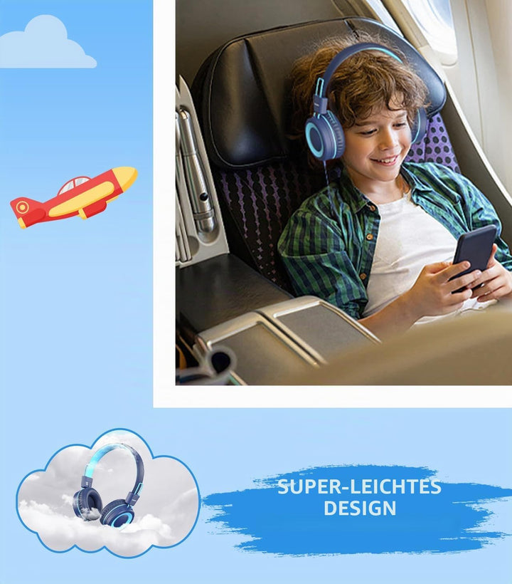 Upgrade USB Typ C Kinder Kopfhörer für die Schule, 94 dB sichere Lautstärke begrenzt, HD-Stereo-Soun