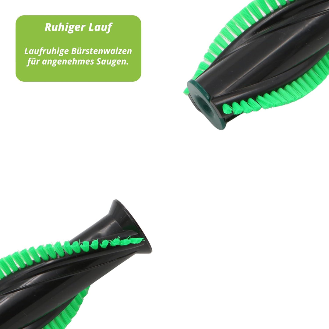 1 Paar Hochwertige Ersatzbürsten Bürsten Rundbürsten Bürstenrollen für Vorwerk EB7, EB 7 Elektrobürs