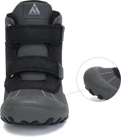 Mishansha Kinder Wanderschuhe Rutschfest Leicht Trekking Wanderstiefel für Jungen Mädchen Gr.24-38 S