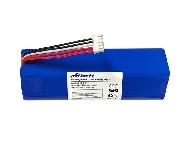 Aibatt 14.8V 5200mAh Li-lon Akku, Ersatzakku für Ecovacs Deebot T8 Pure,T8+, Deebot T9, Deebot T10,