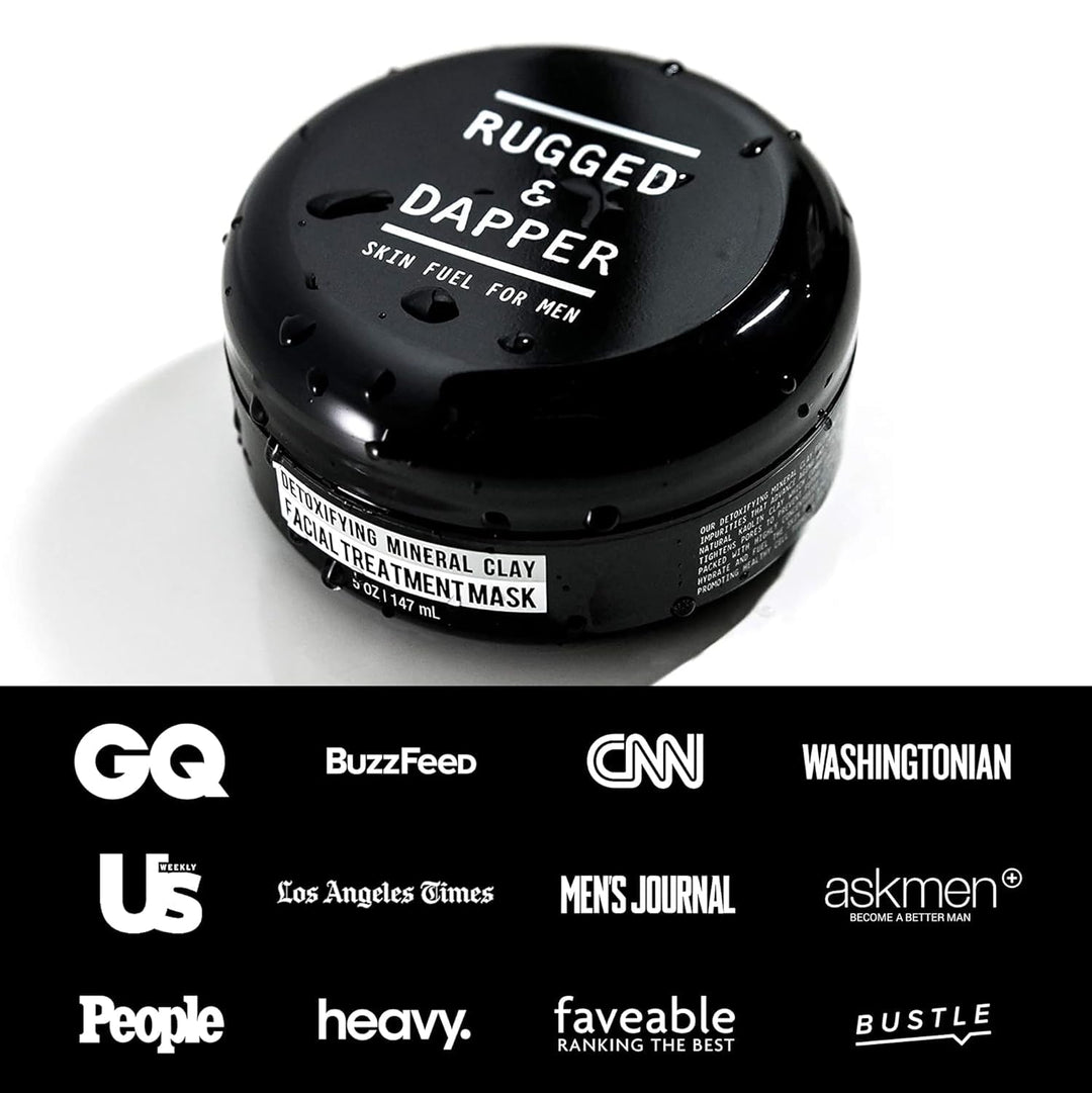 RUGGED &amp; DAPPER Gesichtsmaske aus Ton für Männer 5 OZ