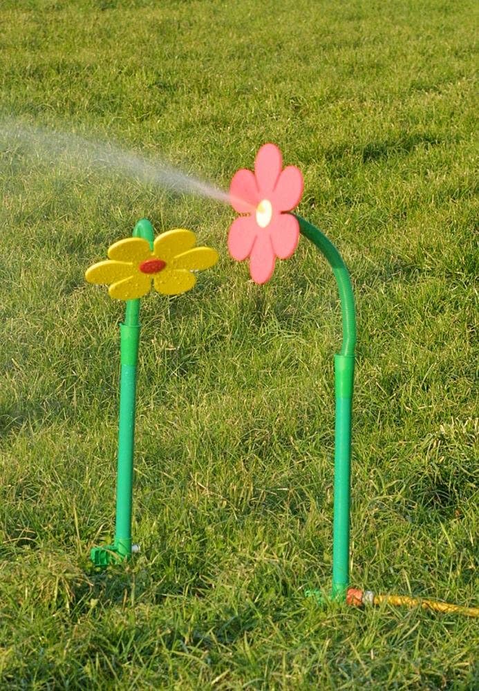 Funflower - die lustige Gartendusche, Wasserspiele zur Gartenbewässerung, rot