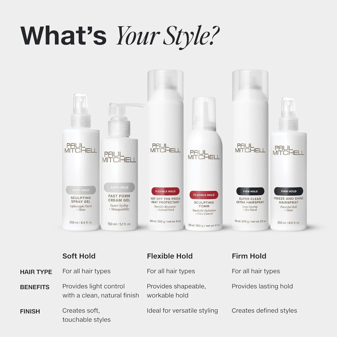 Paul Mitchell Sculpting Foam - Schaum-Festiger für Volumen und Styling, Haarschaum-Pflege für einen