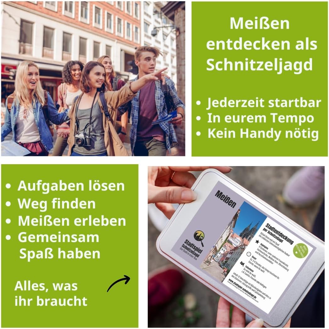 Schnitzeljagd Meissen: Stadtspiel Meissen als Schnitzeljagd für Familien, Klassenfahrten oder Teamev