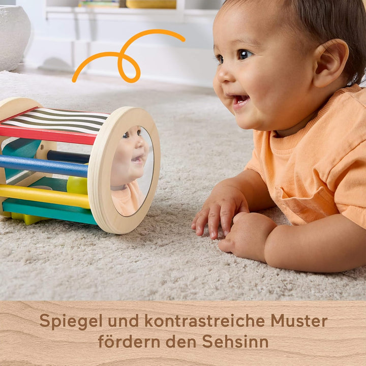 Fisher-Price Babyspielzeug, Krabbelspass Rollspielzeug zur Entwicklung der Sinne und der Feinmotorik