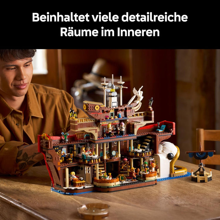 LEGO ONE Piece - Das Baratie schwimmende Restaurant - Spielzeug für Erwachsene mit detailliertem Inn