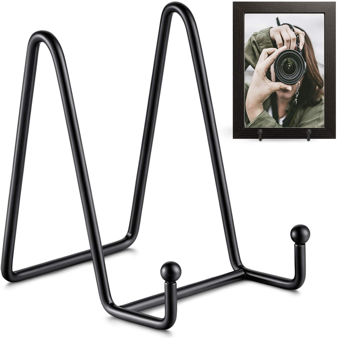 TR-LIFE Tellerständer für Display – 11,4 cm Tellerhalter Display Ständer + Metallrahmen Halter Ständ
