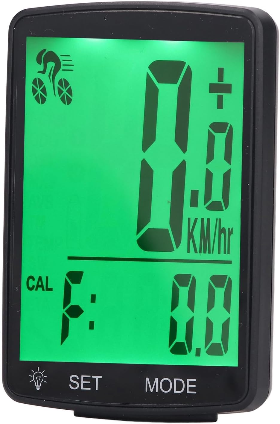 Walfront YA100 A Fahrradcomputer, Kabelloser Fahrradcomputer 2, 8-Zoll-LCD-Display mit Geschwindigke