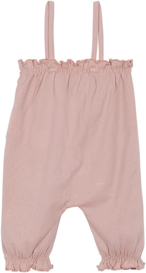 Gocco Unisex-Baby Pantalon Largo Jersey Con TIRANTES Hose, ROSA Viejo,