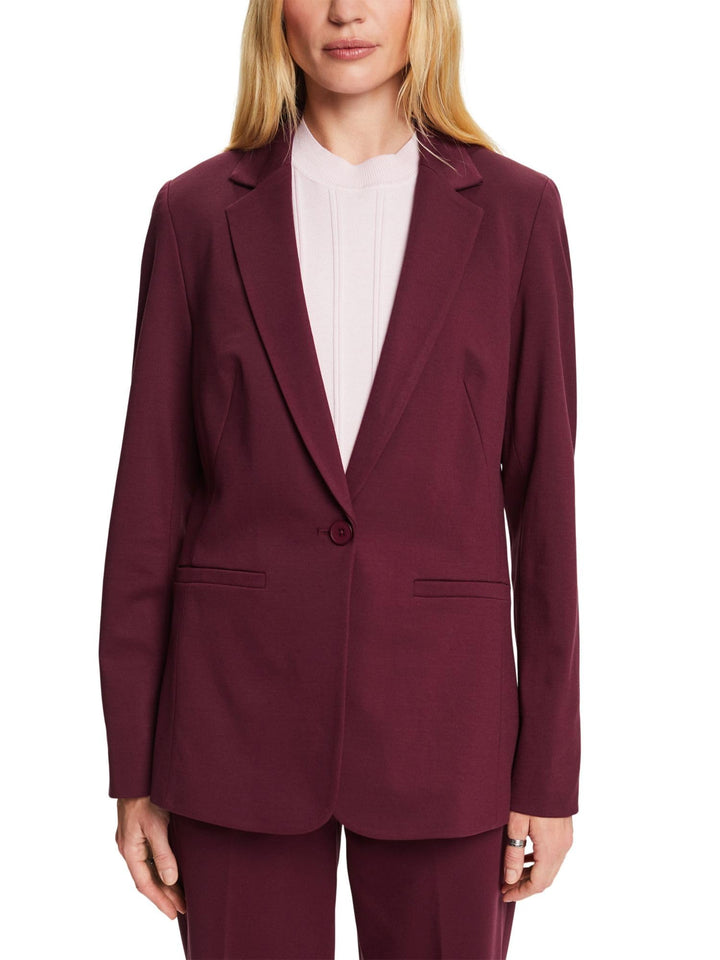 ESPRIT Damen 991eo1g304 Blazer 36 515/Aubergine, 36 515/Aubergine