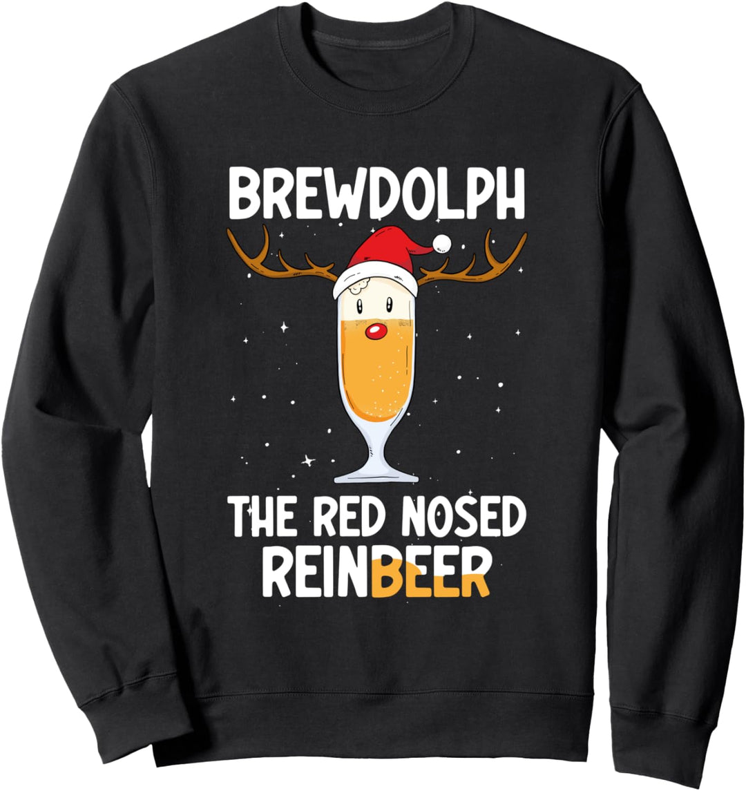Christmas Brewdolph The Red Nosed Reinbeer Sweatshirt