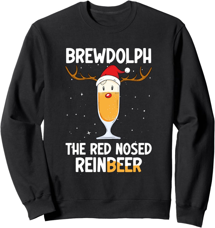 Christmas Brewdolph The Red Nosed Reinbeer Sweatshirt