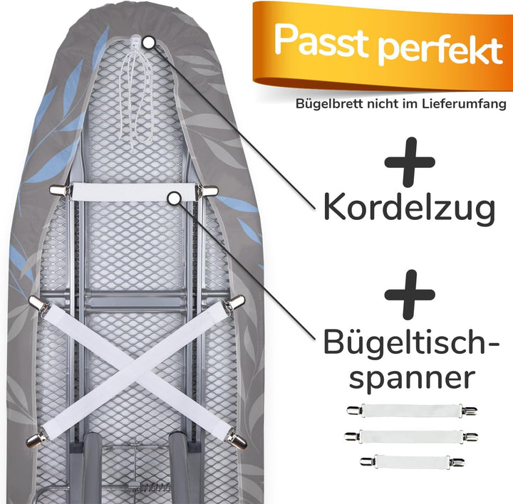 Super Soft 5 Schichten Turbo-Bügelbrettbezug 120x40, Vergleichssieger aus Deutschland,Baumwo