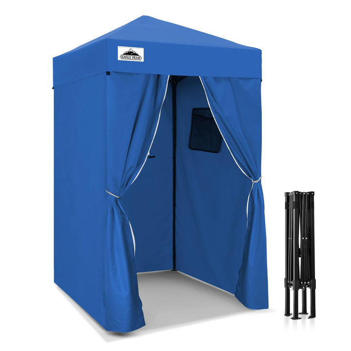 EAGLE PEAK Pop-up-Umkleidezelt 1,2 x 1,2 m, Blau, Blau