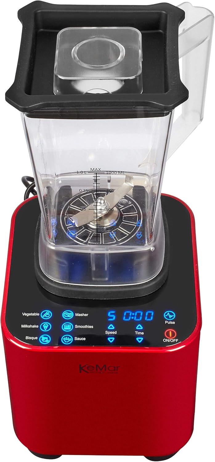 Hochleistungstandmixer (1.500W, 30.000 U/min 6 Programme, Touch Bedienung, inkl. 1L und 2L Behälter