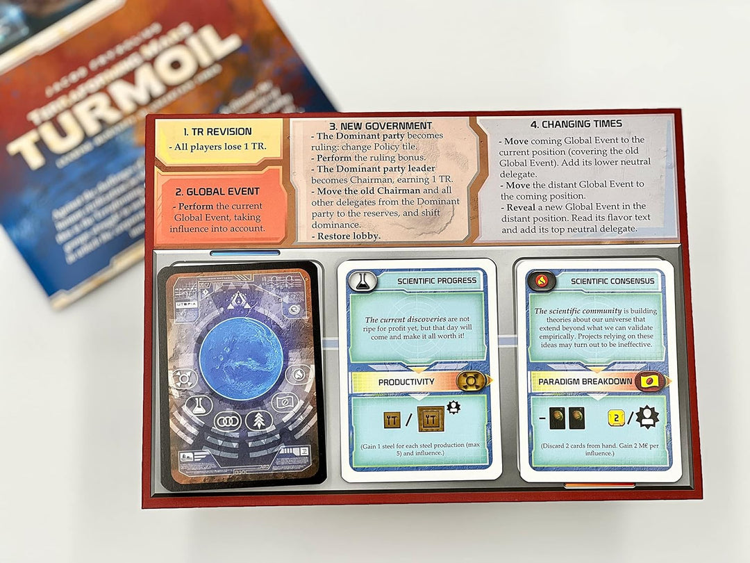 Stronghold Games , Terraforming Mars: Turmoil Expansion , Board Game , Ages 14+ , 1-5 Players , 90-