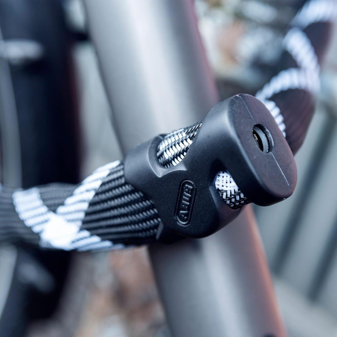 ABUS Kettenschloss IvyTex 6210 – Fahrradschloss mit Kunstfaserummantelung – ABUS-Sicherheitslevel 6