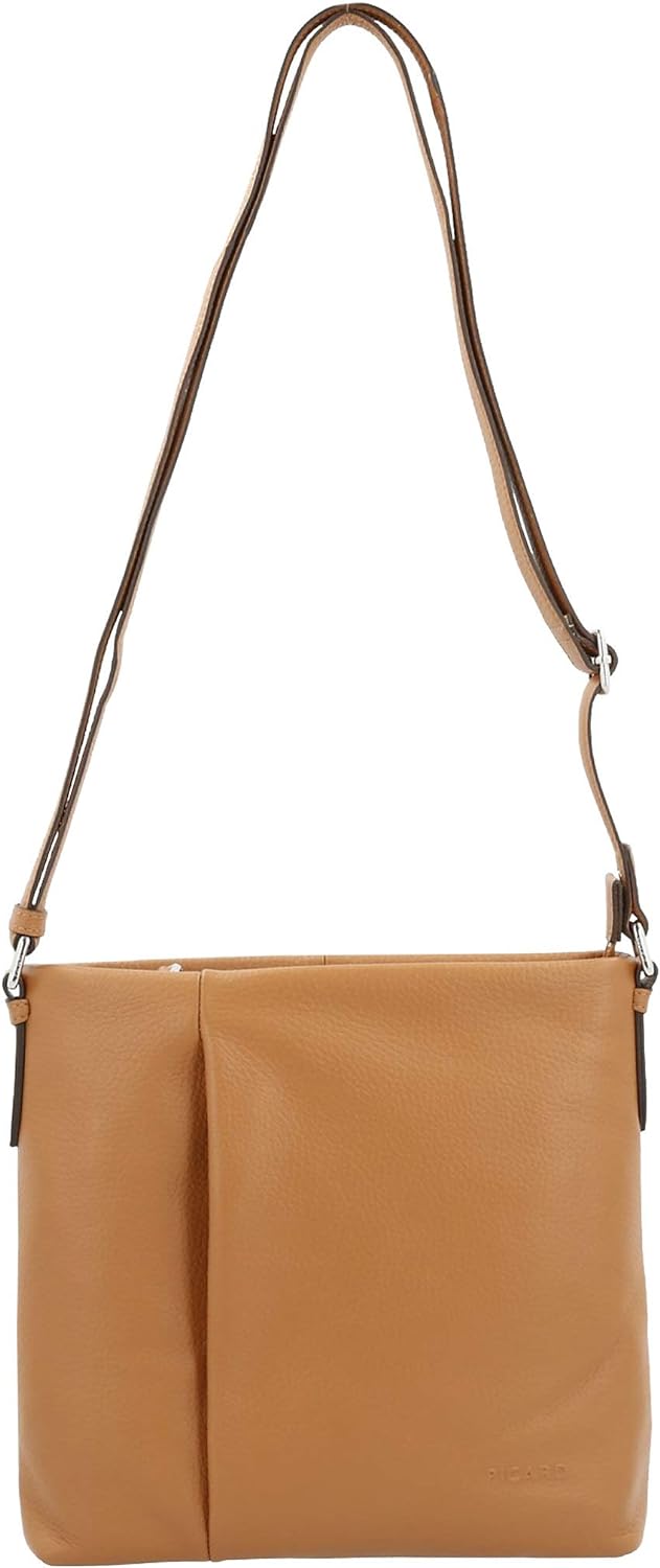 Picard Damen Schultertasche PURE aus Echtleder Gross, Mittel | mit Reissverschluss | Schultertasche