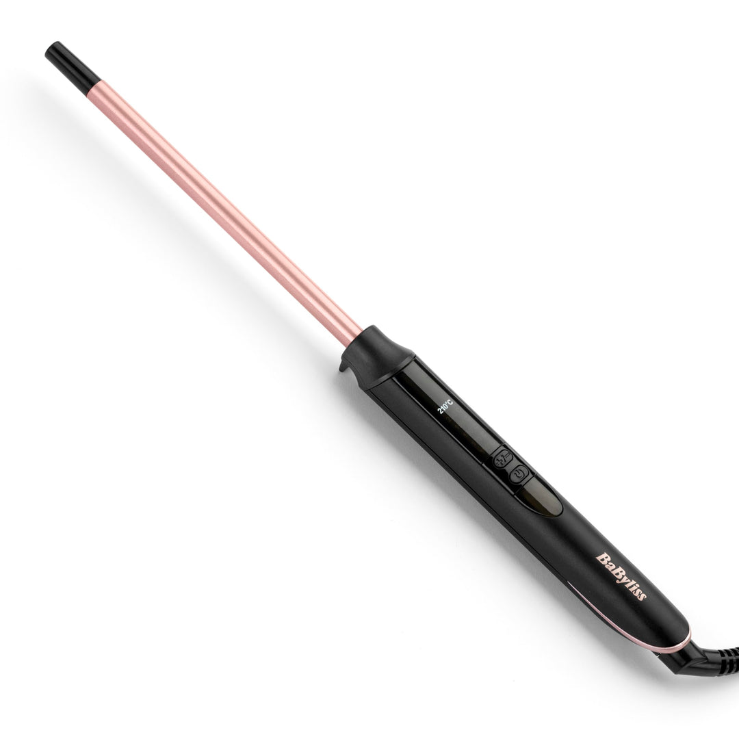 BaByliss 10mm Curling Wand Lockenstab mit Quartz-Keramik Beschichtung für Enge Afro-Locken, rosa Sch