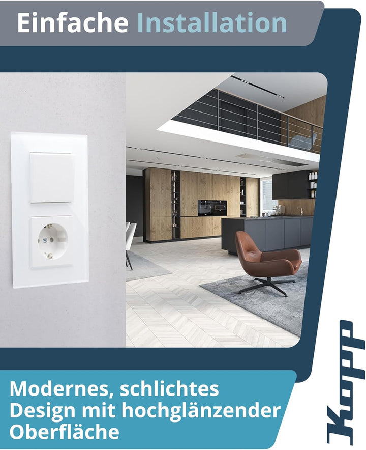 Kopp Athenis Abdeckrahmen 2-fach Glas mintfarben Art. Nr. 405408014 2-fach Mint, 2-fach Mint