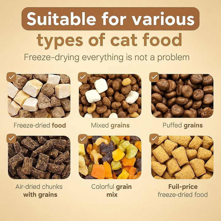 2-in-1 Automatischer Futter und Wasserspender für Haustiere, Abnehmbarer Futterstation, Katzenfutter