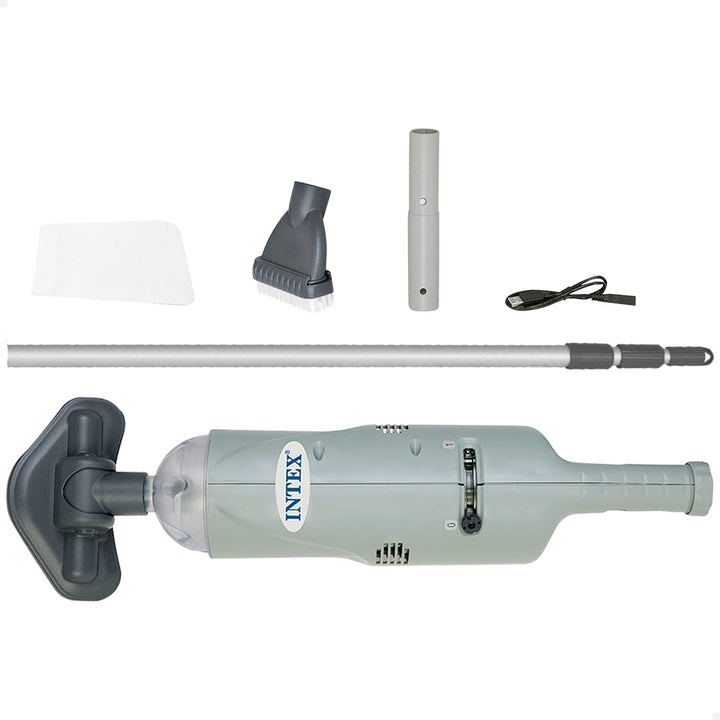 Intex Underwater Handheld Vacuum Cleaner Battery Operated Pool Vacuum Cleaner Grey Single, Single