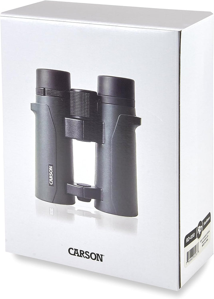Carson RD Full-Size Fernglas, Doppelstegdesign, 10x50mm, wasserdicht, robust, beschlagfrei (RD-050)