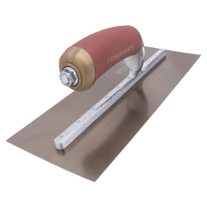 Marshalltown PermaShape Glättkelle, gebogene Form, aus Goldstahl, perfekt für Verputzer und Gipser,