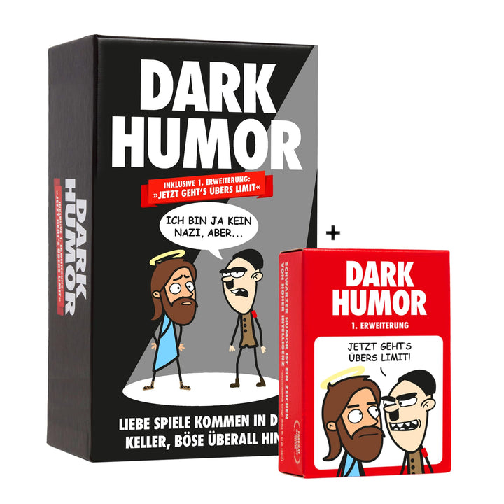 DARK HUMOR - Das Spiel Plus 1. Erweiterung: Jetzt geht's übers Limit! - Kartenspiel mit 460 Karten.