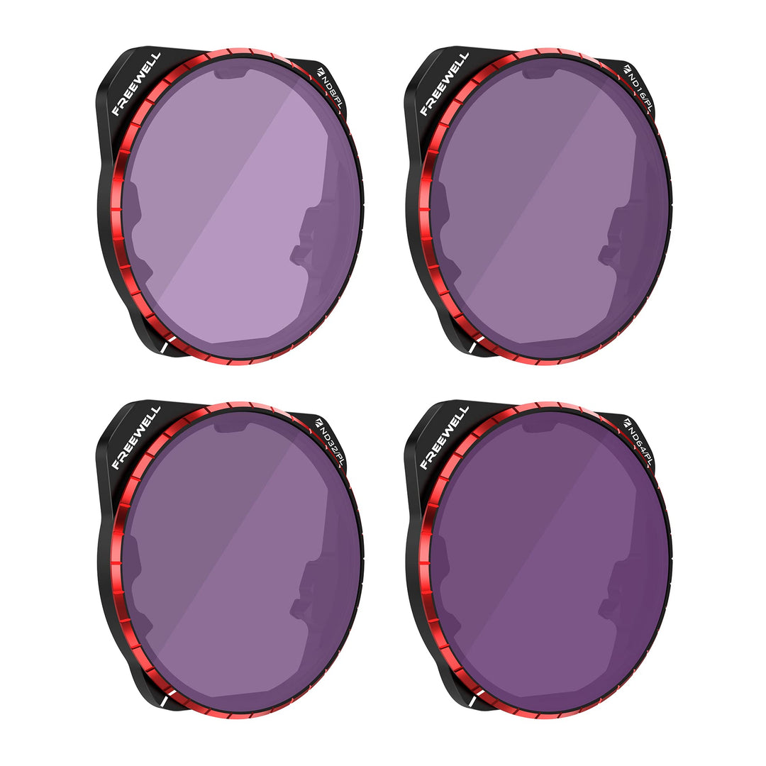 Freewell Bright Day 4er-Pack ND/PL-Hybridfilter Kompatibel mit Mavic 3 Pro/Mavic 3 Pro Cine Bright D