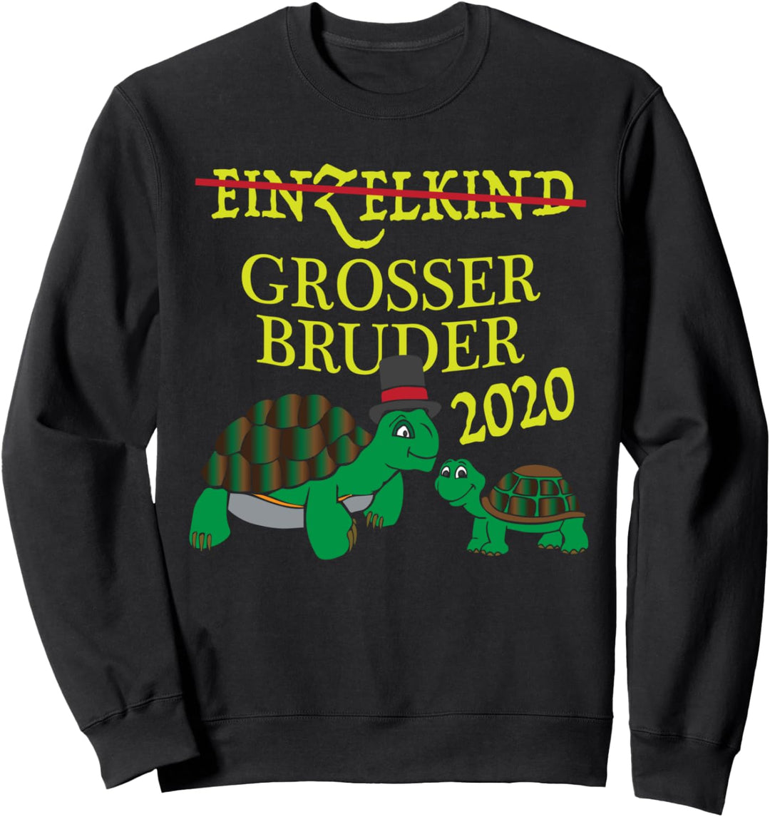 Kinder Einzelkind Grosser Bruder 2020 Schildkröte Geschenk Sweatshirt