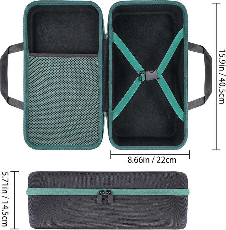 co2CREA Hart Tragbare Schutzhülle Etui Tasche für Bosch Home and Garden Akku-Handstaubsauger Univers