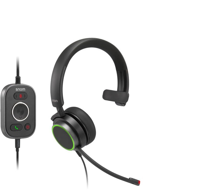 Snom A330D Kabelgebundenes Over Ear Headset - Headset Mit Mikrofon Kabellos, Kopfhörer Kabel, Gamin