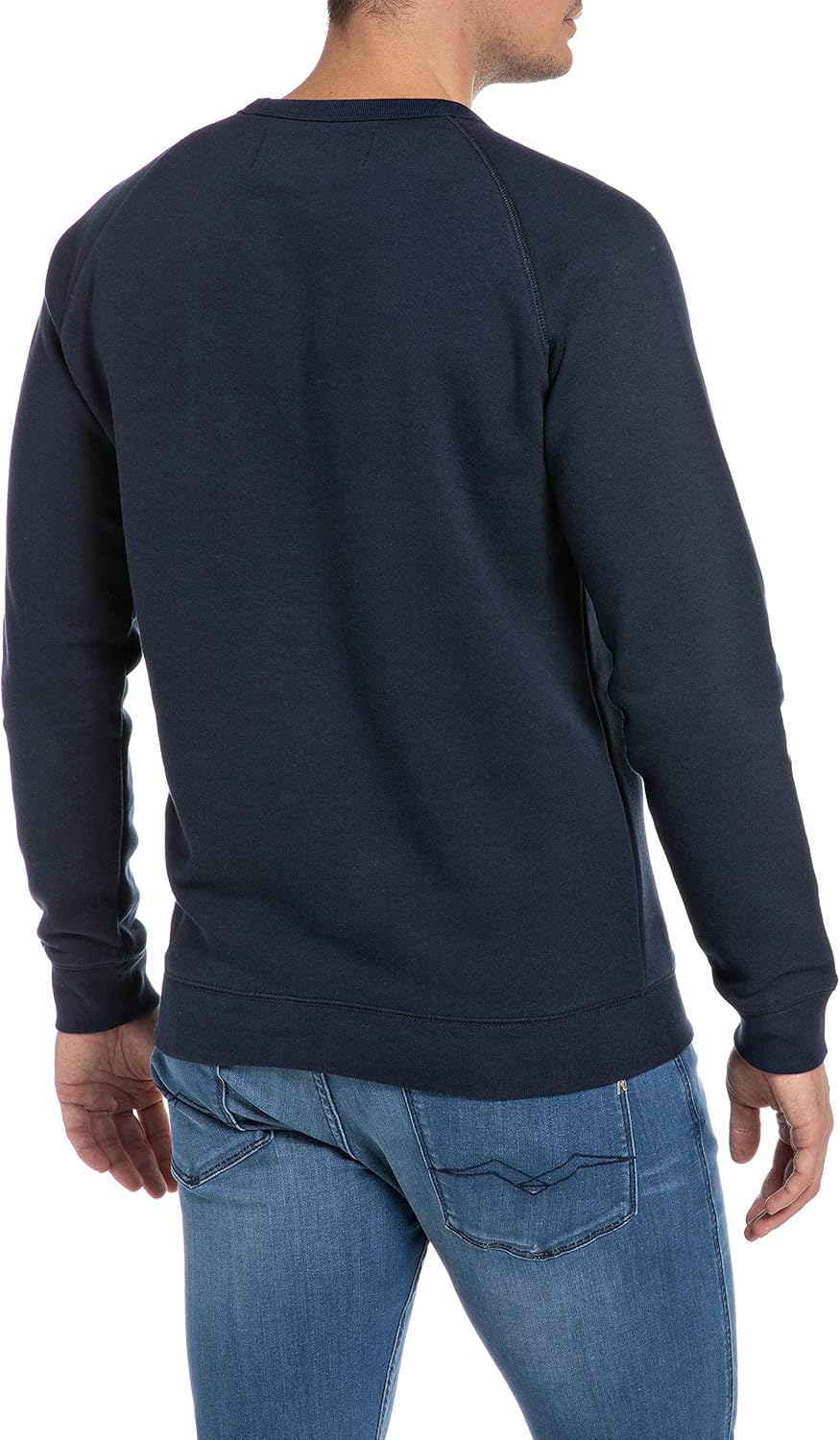 Replay Herren Sweatshirt aus Baumwollmix S Blue 085, S Blue 085