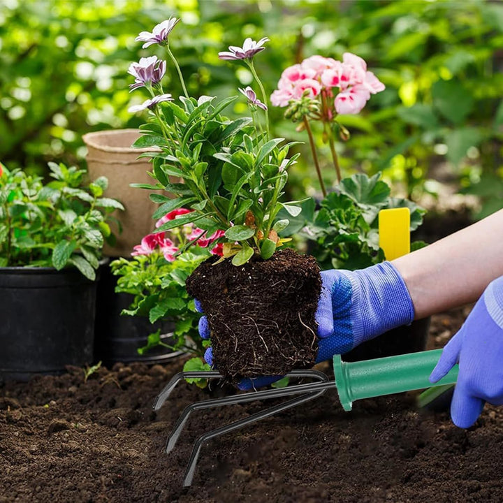 Gartenwerkzeug Set 12-teilig, Edelstahl Gartengeräte mit Ergonomischen Griffen & Aufbewahrungsbox, G