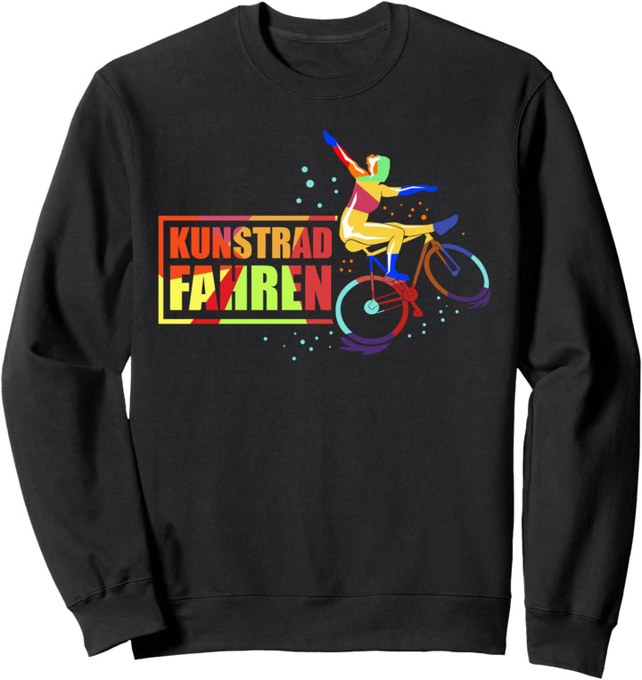 Kunstradfahren - Kunst Sport - Buntes Fahrrad Sweatshirt