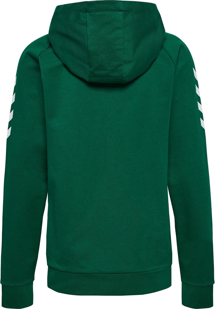 hummel Damen go Cotton Zip Hoodie Kapuzenpullover XS Evergreen, XS Evergreen