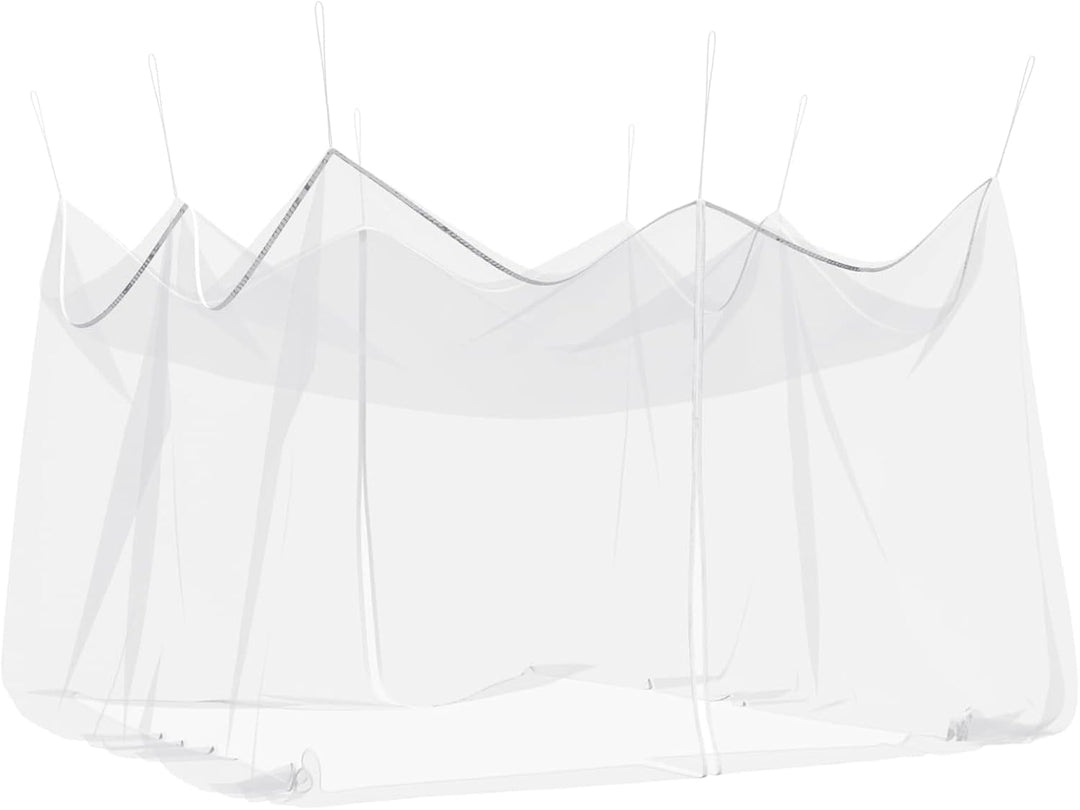 Gecheer Garten Mückennetz Weiss, 156 Mesh Polyester mit Reissverschluss und Seil, 4x4x2.5m for Terra