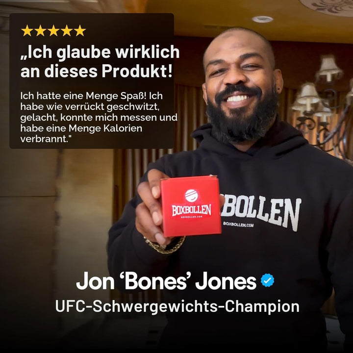 Boxbollen Original mit App, verwendet von Prominenten - MMA Gear Boxball - Boxreflexball mit verstel