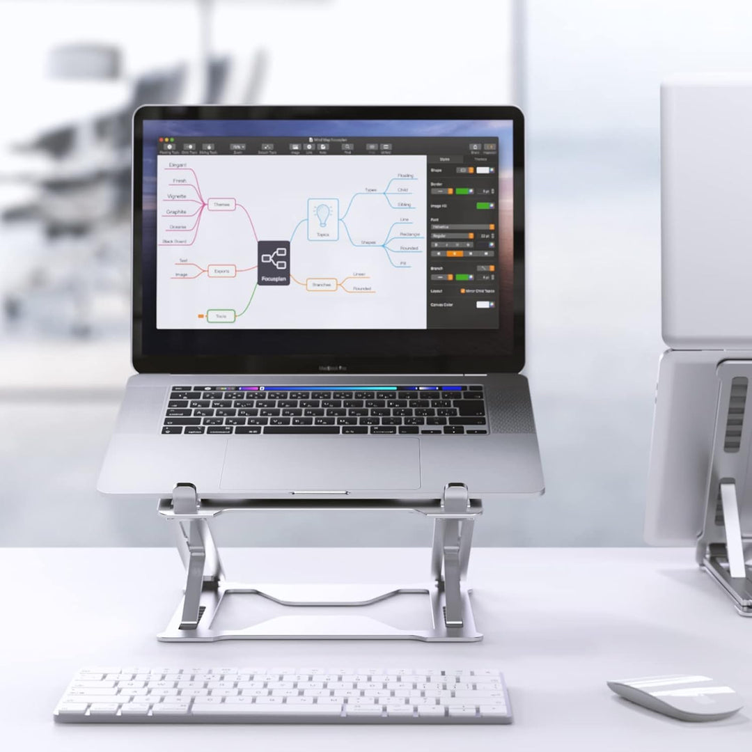 HUION Laptop-Ständer, zusammenklappbarer Laptop-Ständer mit doppelter Schicht P17S, Laptop-Halterung