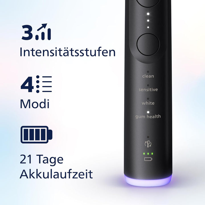 Philips Sonicare 7100 elektrische Zahnbürste, Schallzahnbürste mit App, 4 Putzmodi und 3 Intensitäts